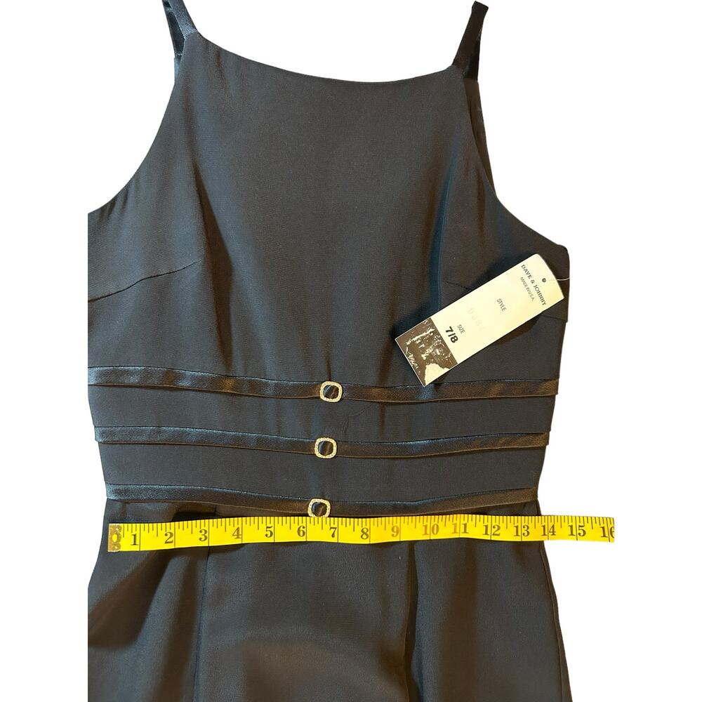 NWT Vintage Dave and Johnny Black Formal Dress - Size 8 - Picture 5 of 13